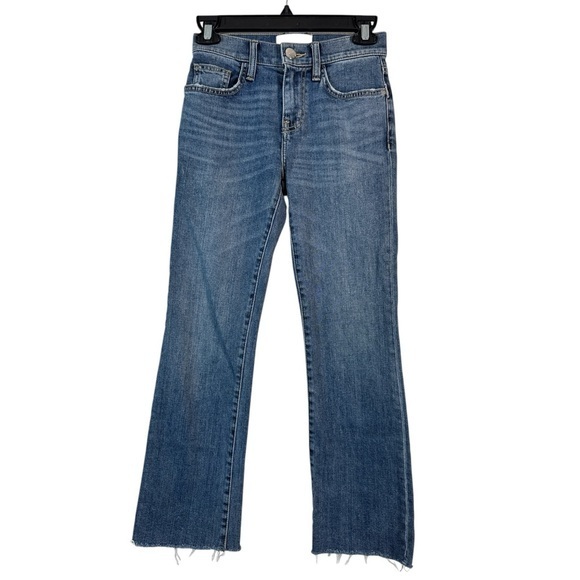 Current Elliot Anthropologie Mid-Rise Denim Blue Jeans Size 23 EUC #VEG-0727